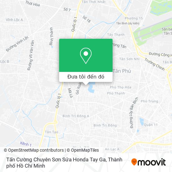 Bản đồ Tấn Cường Chuyên Sơn Sửa Honda Tay Ga