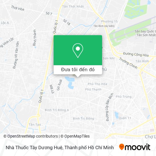 Bản đồ Nhà Thuốc Tây Dương Huệ