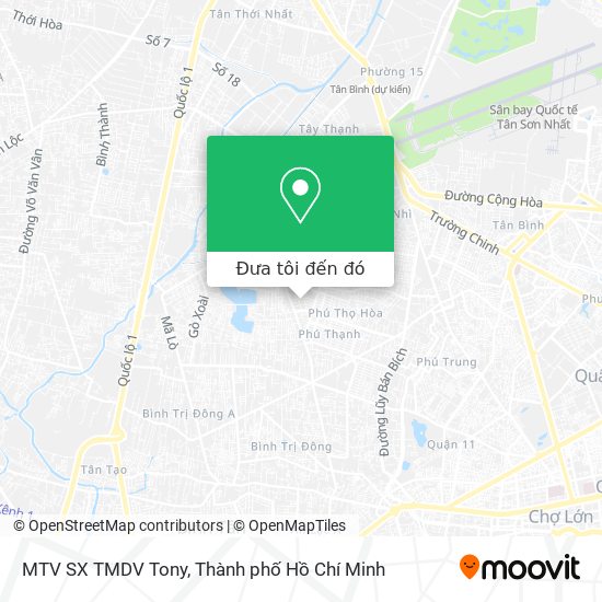 Bản đồ MTV SX TMDV Tony