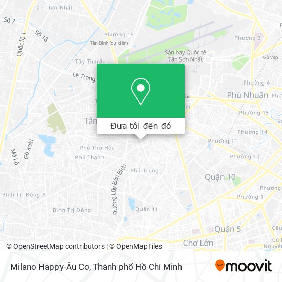 Bản đồ Milano Happy-Âu Cơ