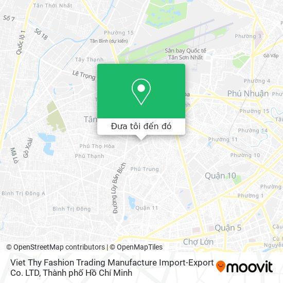 Bản đồ Viet Thy Fashion Trading Manufacture Import-Export Co. LTD