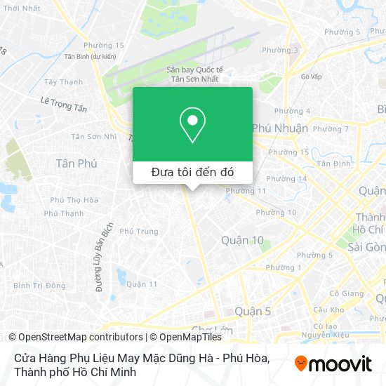 Bản đồ Cửa Hàng Phụ Liệu May Mặc Dũng Hà - Phú Hòa