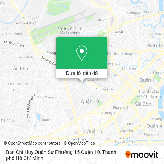 Bản đồ Ban Chỉ Huy Quân Sự Phường 15-Quận 10