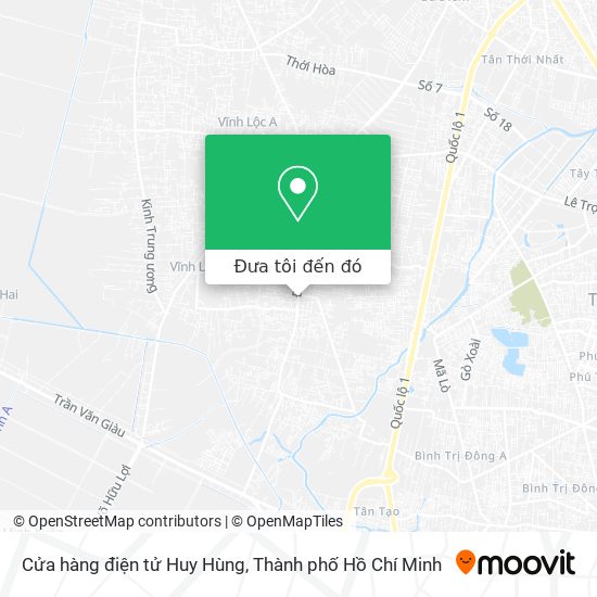 Bản đồ Cửa hàng điện tử Huy Hùng