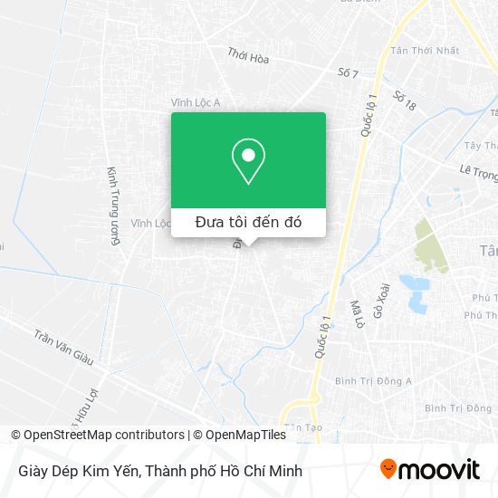 Bản đồ Giày Dép Kim Yến