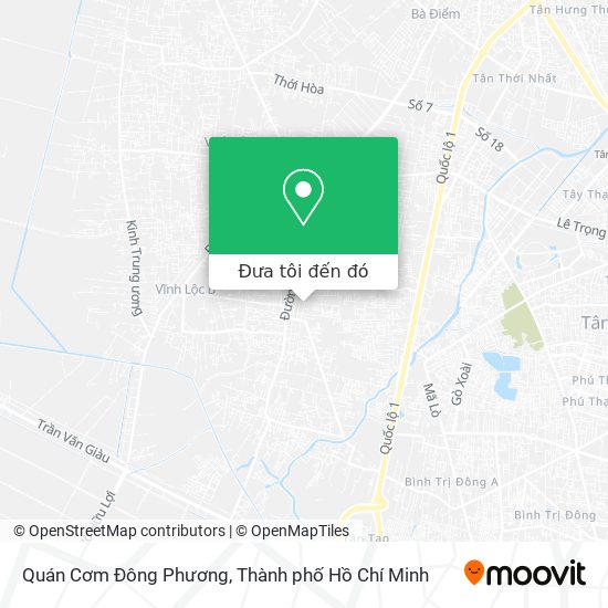 Bản đồ Quán Cơm Đông Phương