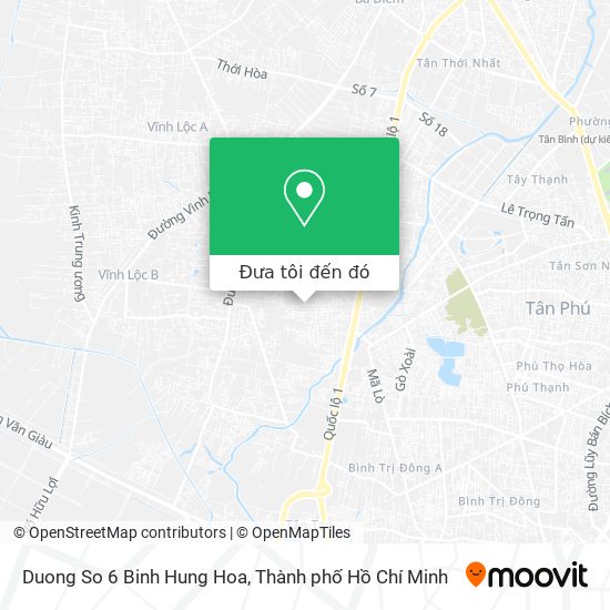 Bản đồ Duong So 6 Binh Hung Hoa