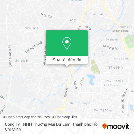 Bản đồ Công Ty TNHH Thương Mại Dư Lâm