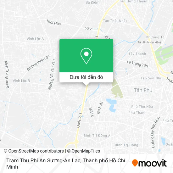 Bản đồ Trạm Thu Phí An Sương-An Lạc