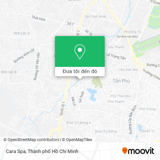 Bản đồ Cara Spa