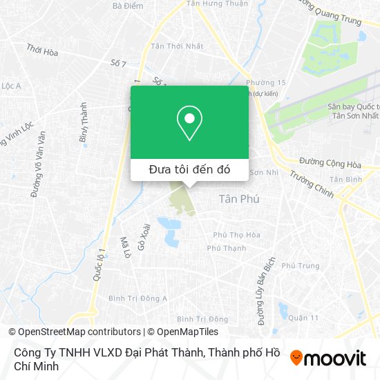 Bản đồ Công Ty TNHH VLXD Đại Phát Thành