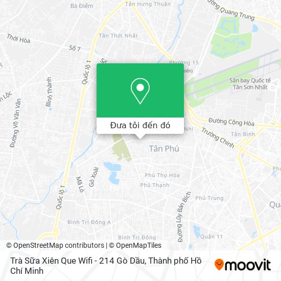Bản đồ Trà Sữa Xiên Que Wifi - 214 Gò Dầu