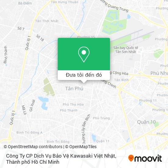 Bản đồ Công Ty CP Dịch Vụ Bảo Vệ Kawasaki Việt Nhật
