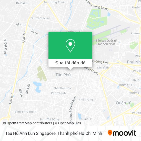 Bản đồ Tàu Hủ Anh Lùn Singapore