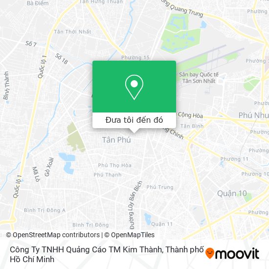 Bản đồ Công Ty TNHH Quảng Cáo TM Kim Thành