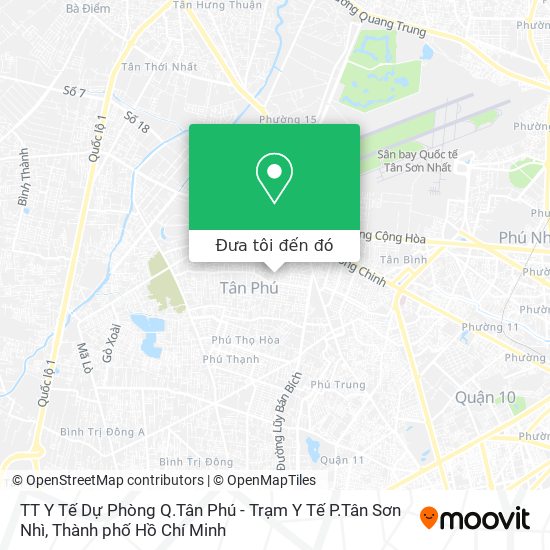 Bản đồ TT Y Tế Dự Phòng Q.Tân Phú - Trạm Y Tế P.Tân Sơn Nhì