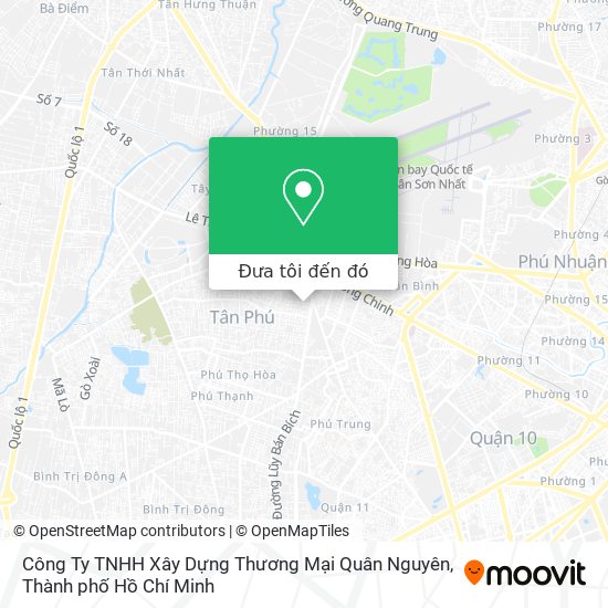 Bản đồ Công Ty TNHH Xây Dựng Thương Mại Quân Nguyên