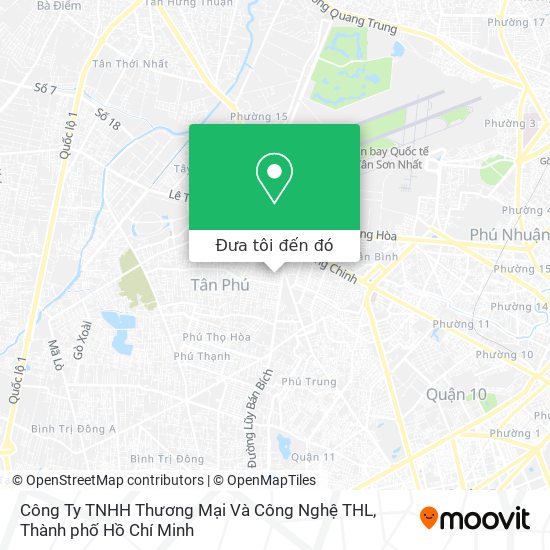 Bản đồ Công Ty TNHH Thương Mại Và Công Nghệ THL