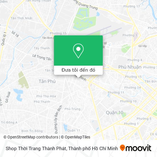 Bản đồ Shop Thời Trang Thành Phát