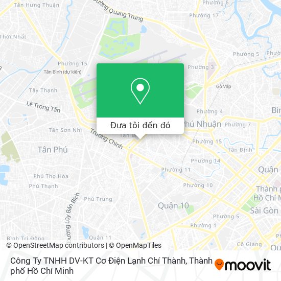 Bản đồ Công Ty TNHH DV-KT Cơ Điện Lạnh Chí Thành