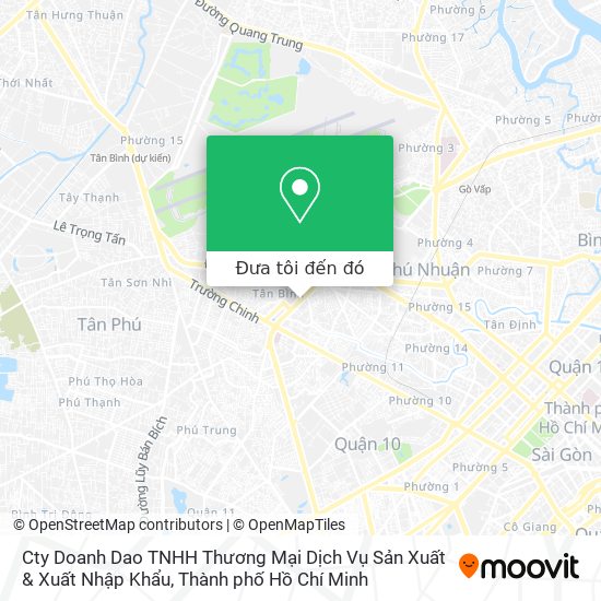 Bản đồ Cty Doanh Dao TNHH Thương Mại Dịch Vụ Sản Xuất & Xuất Nhập Khẩu