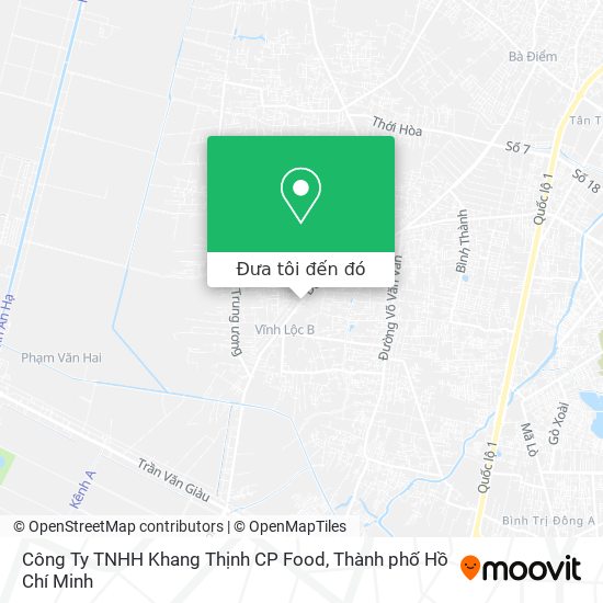 Bản đồ Công Ty TNHH Khang Thịnh CP Food