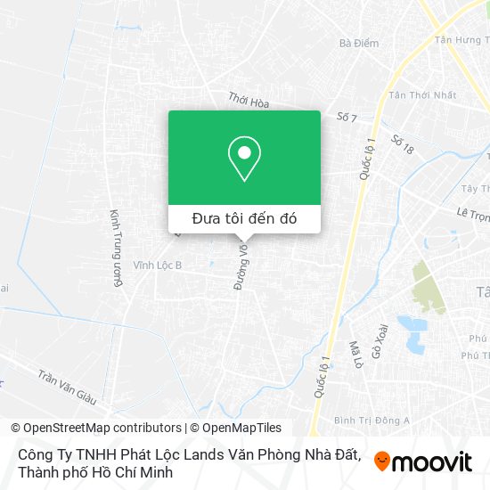 Bản đồ Công Ty TNHH Phát Lộc Lands Văn Phòng Nhà Đất