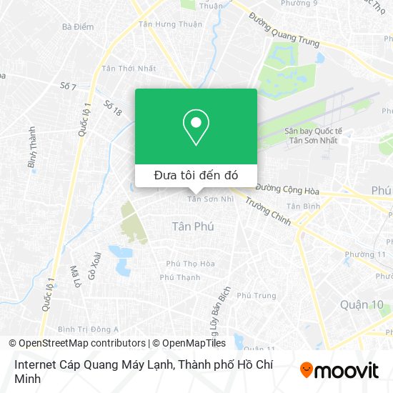 Bản đồ Internet Cáp Quang Máy Lạnh