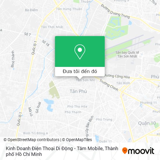 Bản đồ Kinh Doanh Điện Thoại Di Động - Tâm Mobile