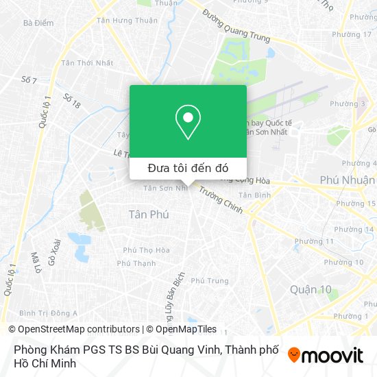 Bản đồ Phòng Khám PGS TS BS Bùi Quang Vinh