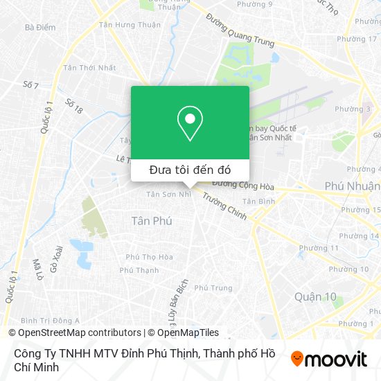 Bản đồ Công Ty TNHH MTV Đỉnh Phú Thịnh