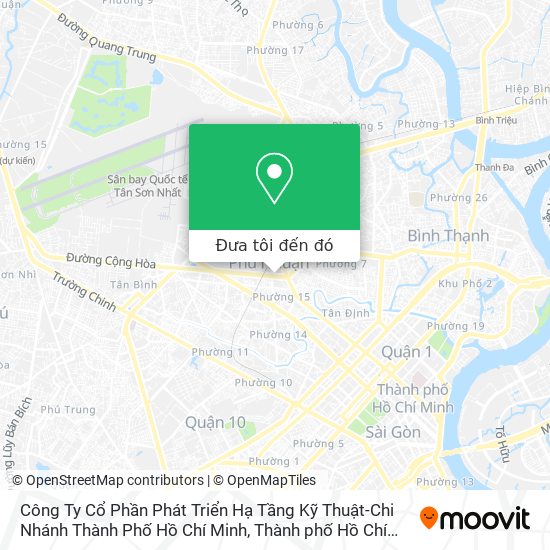 Bản đồ Công Ty Cổ Phần Phát Triển Hạ Tầng Kỹ Thuật-Chi Nhánh Thành Phố Hồ Chí Minh