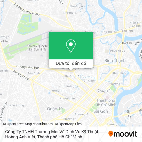 Bản đồ Công Ty TNHH Thương Mại Và Dịch Vụ Kỹ Thuật Hoàng Anh Việt