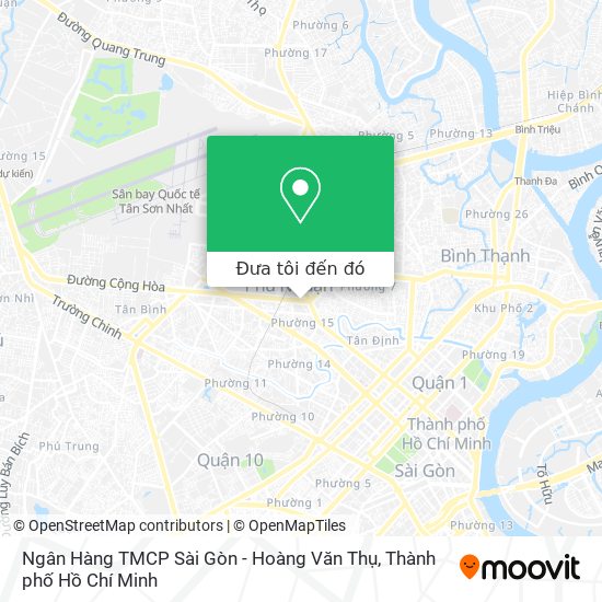 Bản đồ Ngân Hàng TMCP Sài Gòn - Hoàng Văn Thụ
