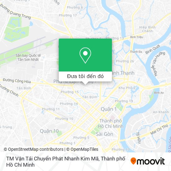 Bản đồ TM Vận Tải Chuyển Phát Nhanh Kim Mã