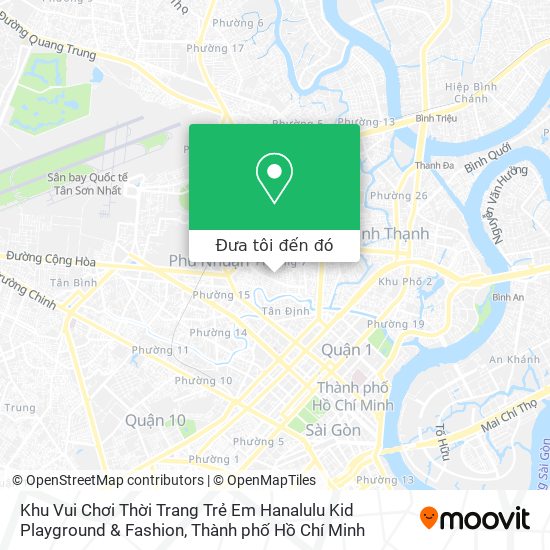 Bản đồ Khu Vui Chơi Thời Trang Trẻ Em Hanalulu Kid Playground & Fashion