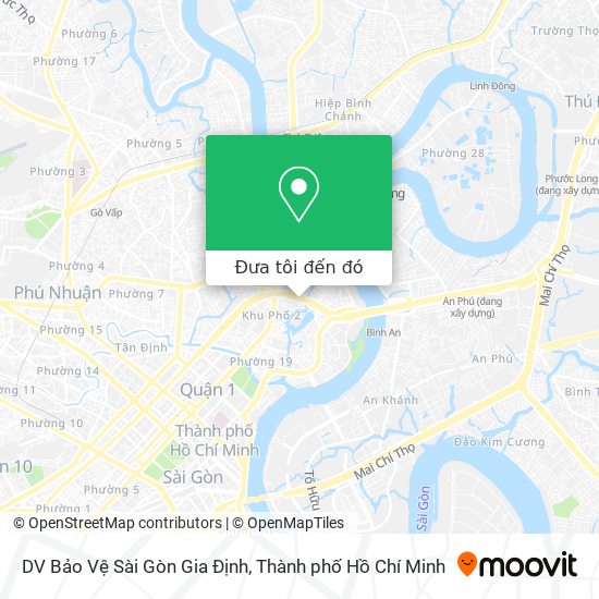 Bản đồ DV Bảo Vệ Sài Gòn Gia Định