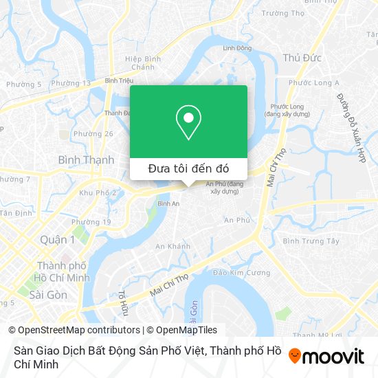 Bản đồ Sàn Giao Dịch Bất Động Sản Phố Việt