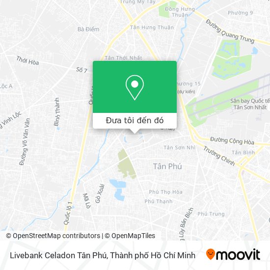Bản đồ Livebank Celadon Tân Phú