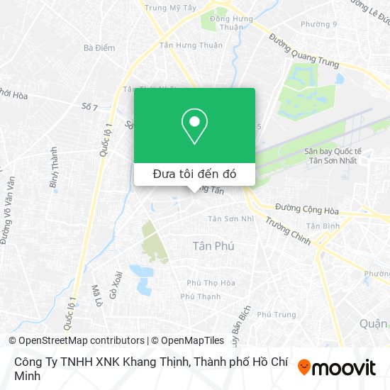 Bản đồ Công Ty TNHH XNK Khang Thịnh
