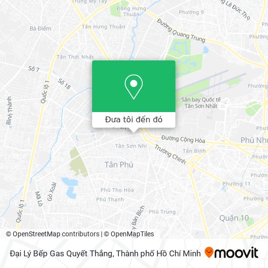 Bản đồ Đại Lý Bếp Gas Quyết Thắng