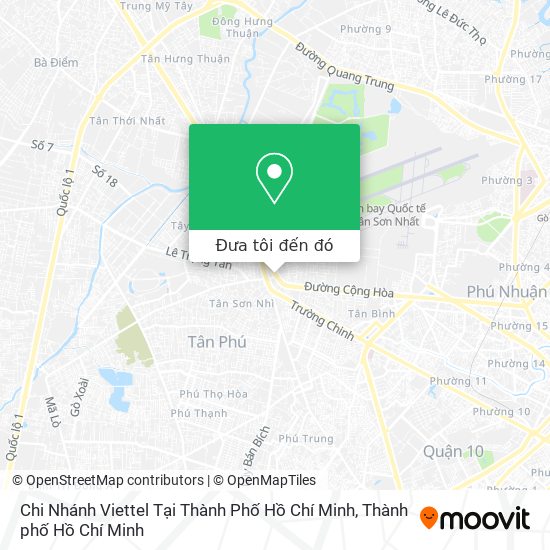 Bản đồ Chi Nhánh Viettel Tại Thành Phố Hồ Chí Minh