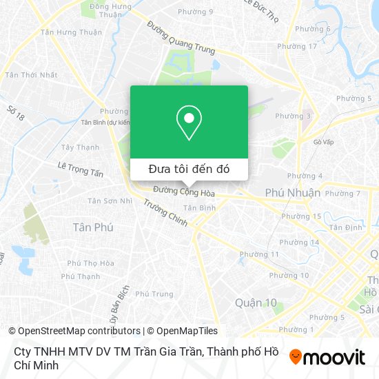 Bản đồ Cty TNHH MTV DV TM Trần Gia Trần