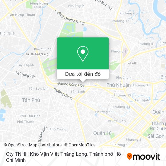 Bản đồ Cty TNHH Kho Vận Việt Thăng Long