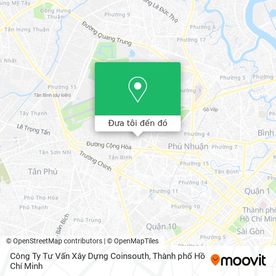 Bản đồ Công Ty Tư Vấn Xây Dựng Coinsouth