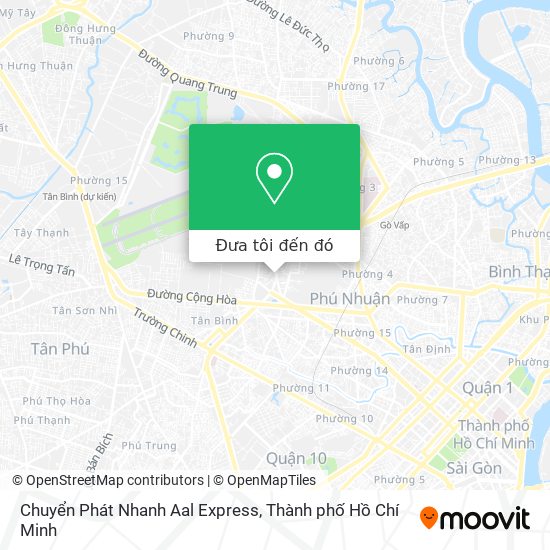 Bản đồ Chuyển Phát Nhanh Aal Express