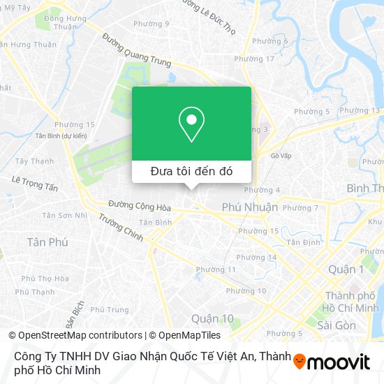 Bản đồ Công Ty TNHH DV Giao Nhận Quốc Tế Việt An