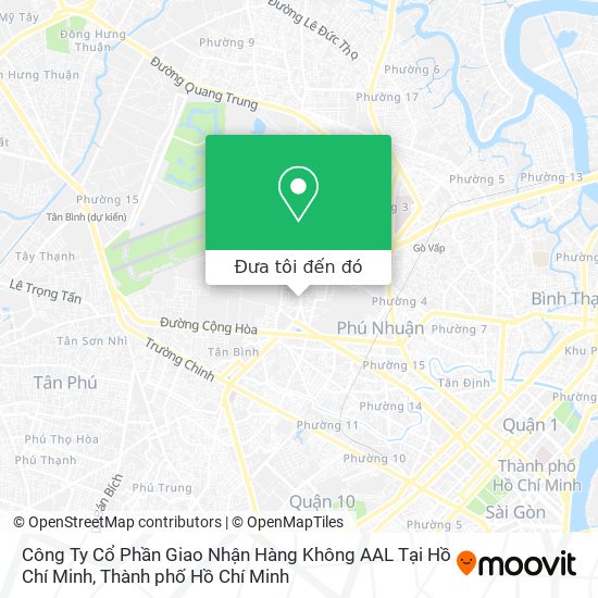Bản đồ Công Ty Cổ Phần Giao Nhận Hàng Không AAL Tại Hồ Chí Minh
