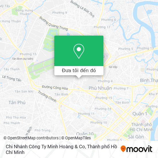 Bản đồ Chi Nhánh Công Ty Minh Hoàng & Co