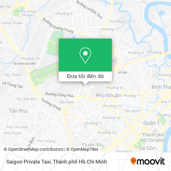 Bản đồ Saigon Private Taxi